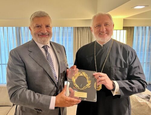 Συνάντηση του Περιφερειάρχη Αττικής Γ. Πατούλη με τον Αρχιεπίσκοπο Αμερικής κ. Ελπιδοφόρο στη Νέα Υόρκη