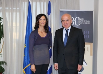 Συνάντηση του Περιφερειάρχη ΑΜΘ με την Πρέσβη της Ιταλίας στην Αθήνα