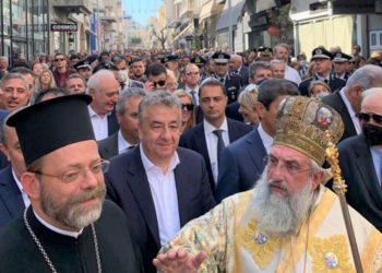 Ο Περιφερειάρχης Κρήτης συμμετείχε στις εορταστικές εκδηλώσεις για τον πολιούχο του Ηρακλείου Αγ. Μηνά