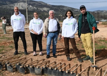 Δενδροφύτευση σε τμήμα καμένης έκτασης στην οδό Μίχα, στη Βαρυμπόμπη από τον Δήμο Αχαρνών, τη We4all και τον τομέα Βιώσιμης Ανάπτυξης της ΔΕΗ