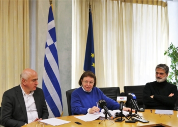 Σύσκεψη του Περιφερειάρχη ΑΜΘ Χρήστου Μέτιου με την Υπουργό Πολιτισμού Λίνα Μενδώνη και τον Καλλιτεχνικό Διευθυντή της Εθνικής Λυρικής Σκηνής Γιώργο Κουμεντάκη