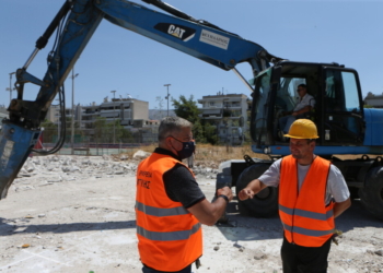 Συνεχίζεται απρόσκοπτα η κατασκευή του Πολυδύναμου Αθλητικού Κέντρου Νέας Σμύρνης, κατόπιν των πρωτοβουλιών του Περιφερειάρχη Αττικής