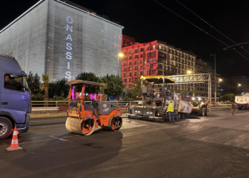 Συνεχίζονται με εντατικούς ρυθμούς οι εργασίες της Περιφέρειας Αττικής για τη βελτίωση του οδοστρώματος στη Λεωφόρου Συγγρού