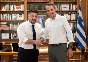 Συνάντηση Κυρ. Μητσοτάκη με τον υποψήφιο περιφερειάρχη Αττικής Ν. Χαρδαλιά
