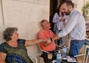 Ο Νεκτάριος Φαρμάκης στο Μεσολόγγι