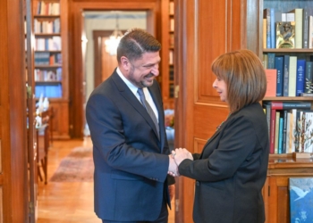 Επίσκεψη του Νίκου Χαρδαλιά στην ΠτΔ Κατερίνα Σακελλαρόπουλου
