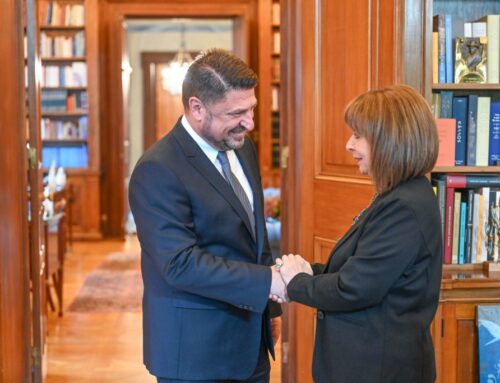 Επίσκεψη του Νίκου Χαρδαλιά στην ΠτΔ Κατερίνα Σακελλαρόπουλου