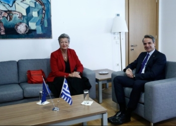 Ολοκληρώθηκε η συνάντηση Μητσοτάκη-Γιόχανσον