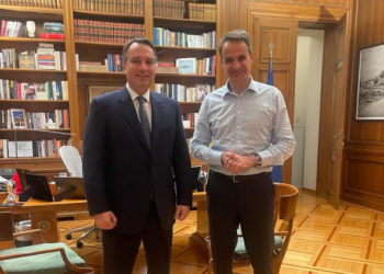 Συνάντηση του Θανάση Παπαθανάση με τον Πρωθυπουργό Κυριάκο Μητσοτάκη