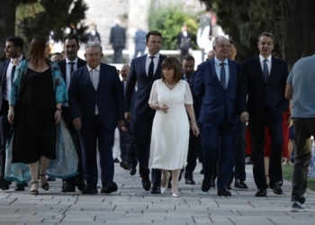 Η δεξίωση για τα 50 χρόνια από την Αποκατάσταση της Δημοκρατίας στο Προεδρικό Μέγαρο