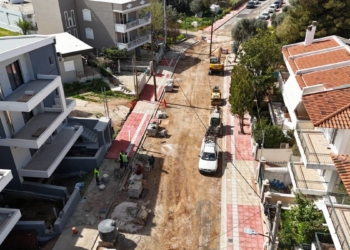 Δήμος Αμαρουσίου: Σε εξέλιξη το έργο της διάνοιξης και ανάπλασης τμήματος της οδού Κέκροπος στο Σωρό